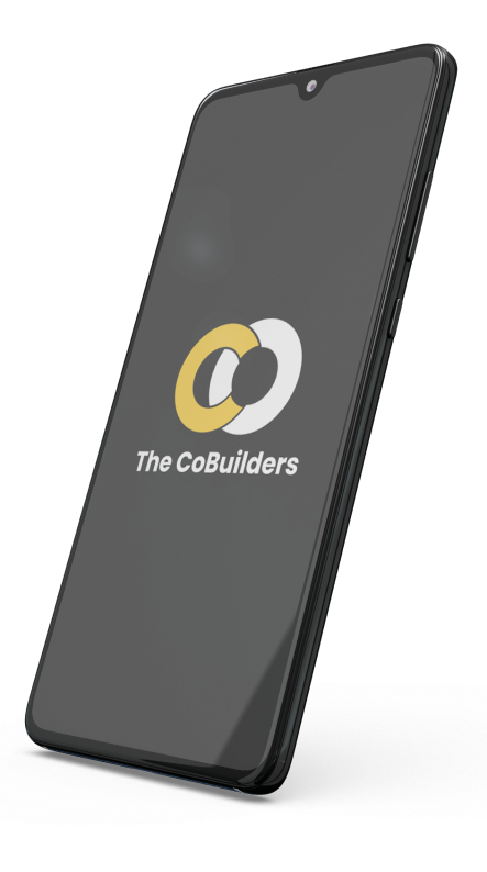 Cobuilders mobile app mockup