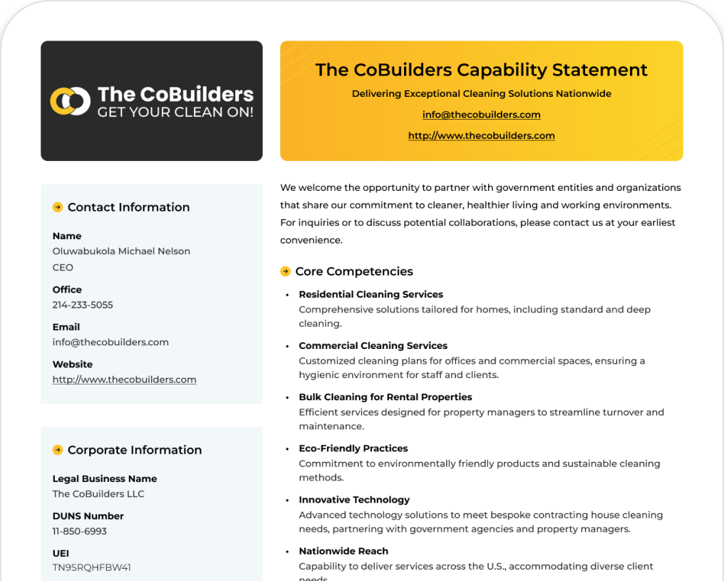 Capabilities Statement